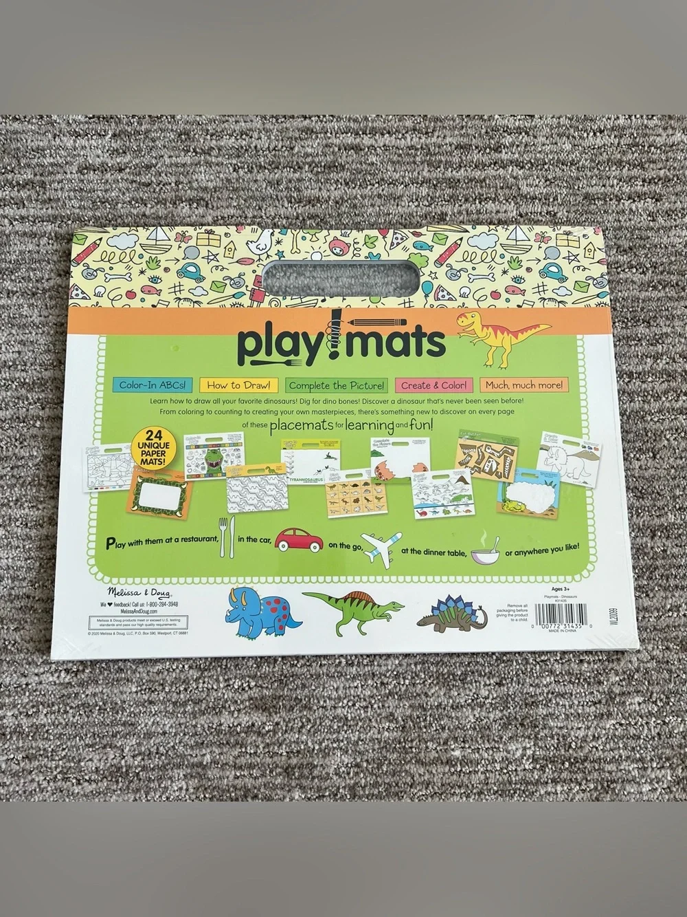 NWT Melissa & Doug Play Mats- Dinosaurs